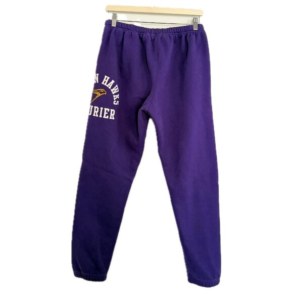 Varsity Sweatpants Women XL Purple Wilfred Laurier University Golden Hawks Logo - Picture 3 of 16